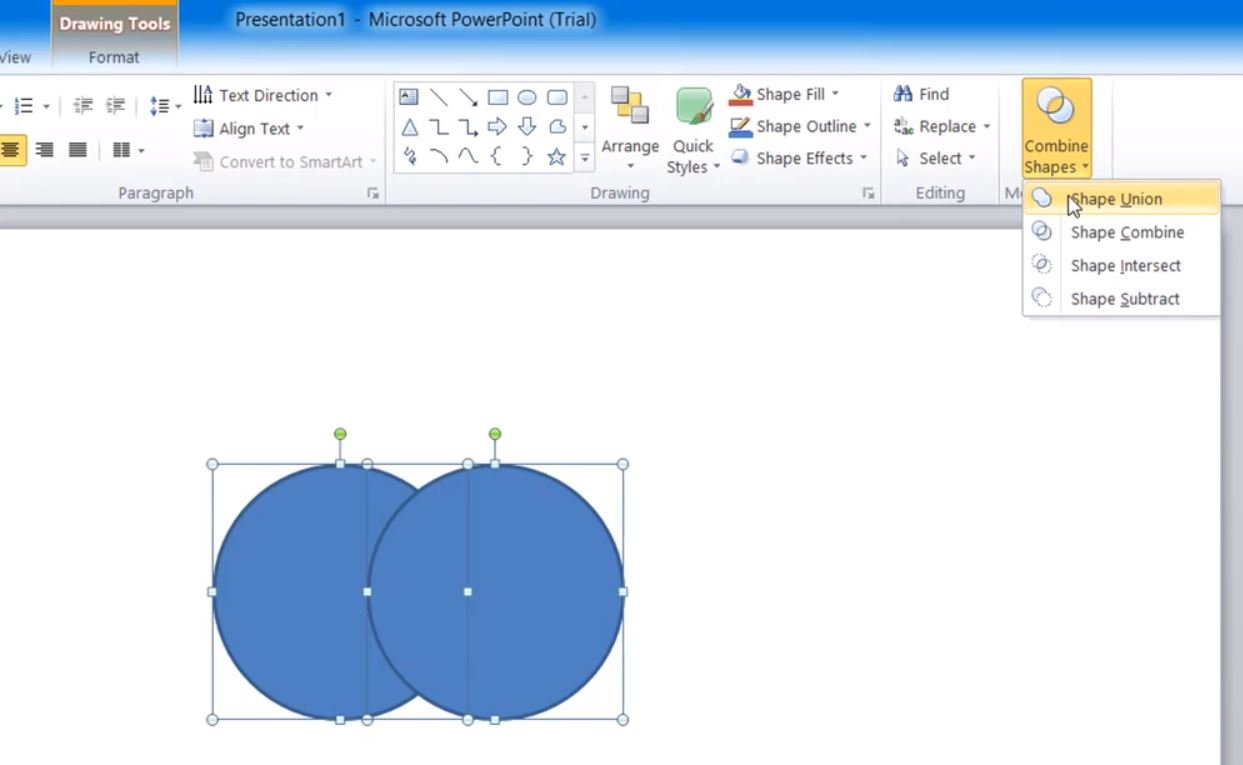  How To Merge Shapes In Powerpoint 2010 MetrigrossX