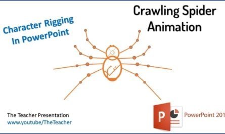Crawling Spider Animation in PowerPoint Preview GIF