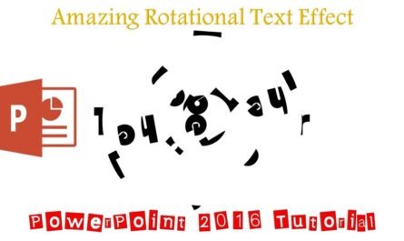 Amaxing Text Spin Animation in PowerPoint