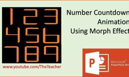 Number Countdown Animation in PowerPoint Morph Transition