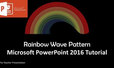 Rainbow Waves Animation in PowerPoint