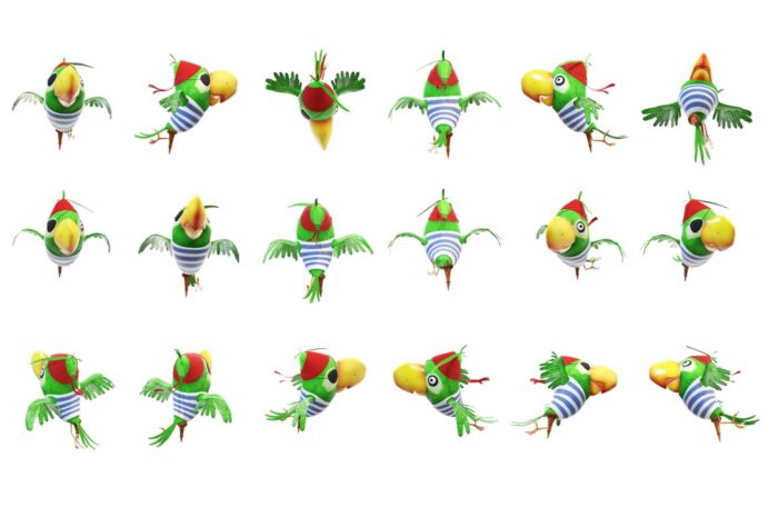 Animated 3D Parrot Model PowerPoint Featured Image