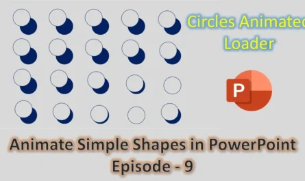Circles Animated Loader PowerPoint Animation Tutorial