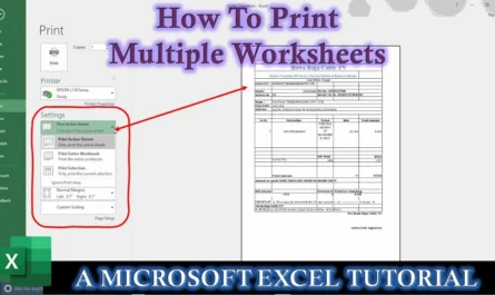 How To Print Active Multiple Worksheets in Microsoft Excel Tutorial
