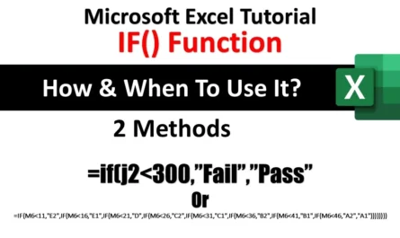 How To Use IF Function in Microsoft Excel Tutorial