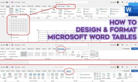 Format Tables in Microsoft Word Tutorial