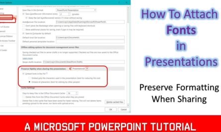 Font Embedding in PowerPoint Presentations
