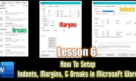 Margins and Indents in Microsoft Word